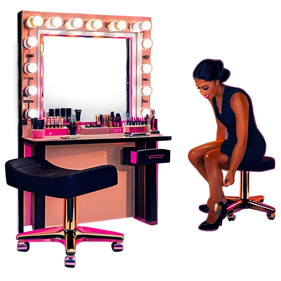 Chic Salon Makeup Station Png 38 PNG image