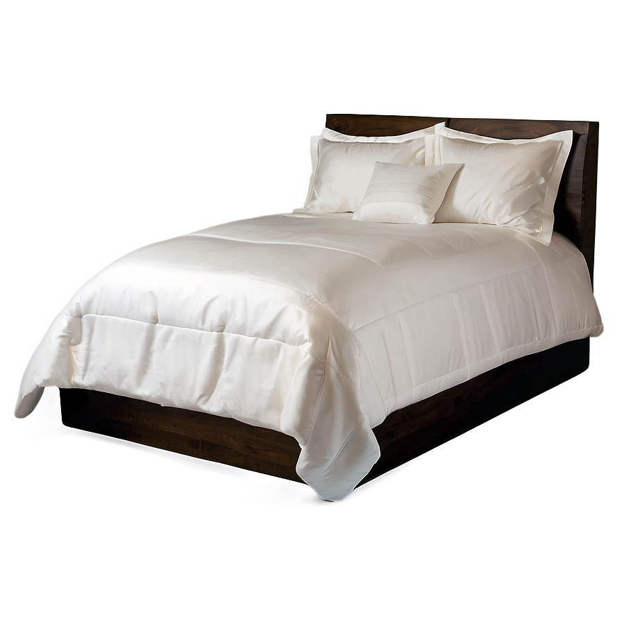 Chic White Bed Png Hgm PNG image