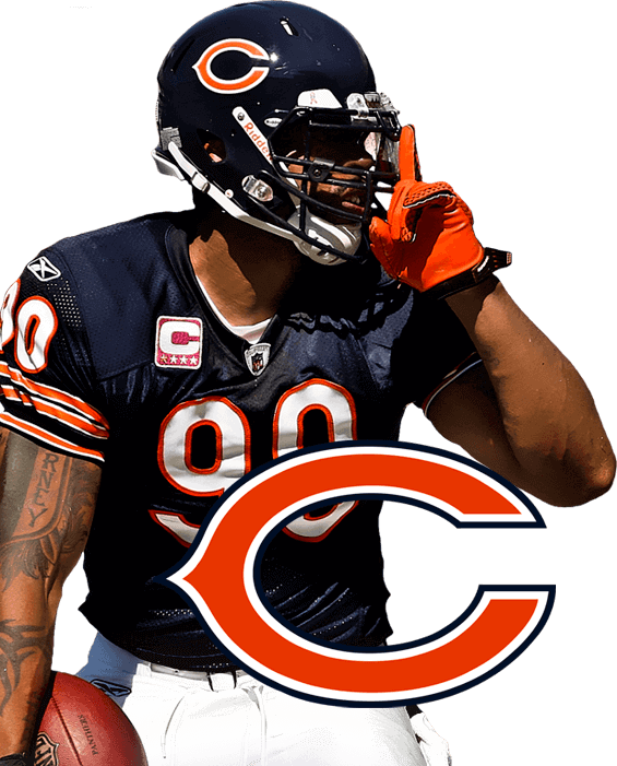 Chicago Bears Player Pose PNG image