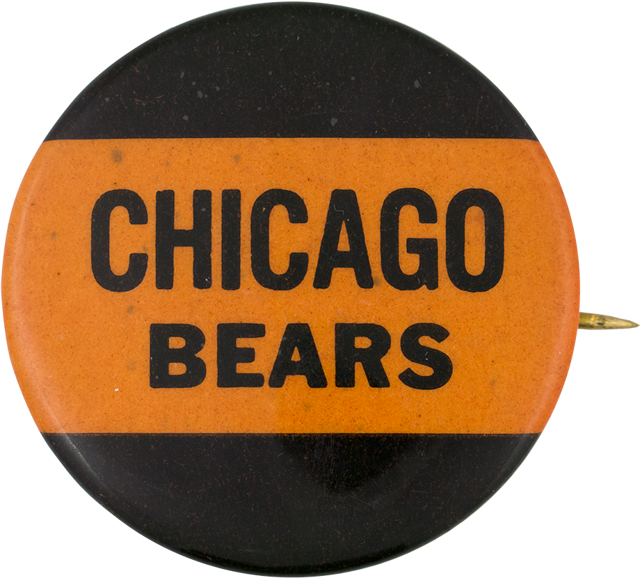 Chicago Bears Vintage Pinback Button PNG image