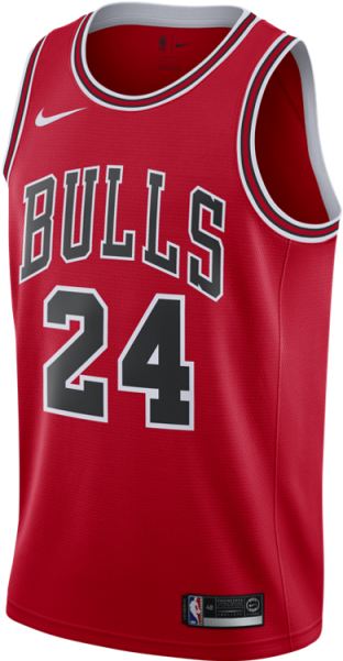 Chicago Bulls24 Jersey Red PNG image