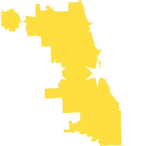 Chicago City Flag Silhouette PNG image