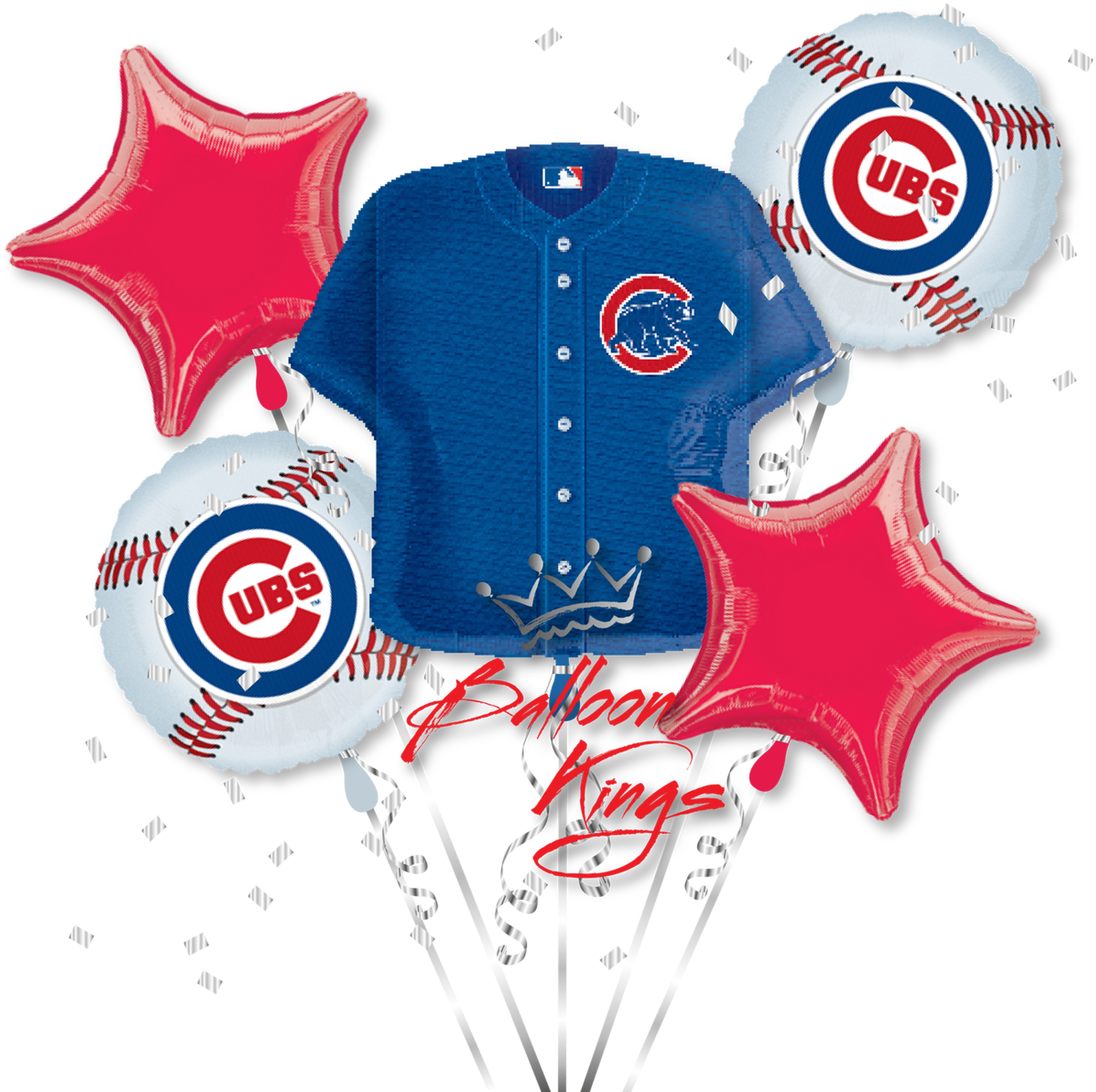Chicago Cubs Celebration Balloons PNG image