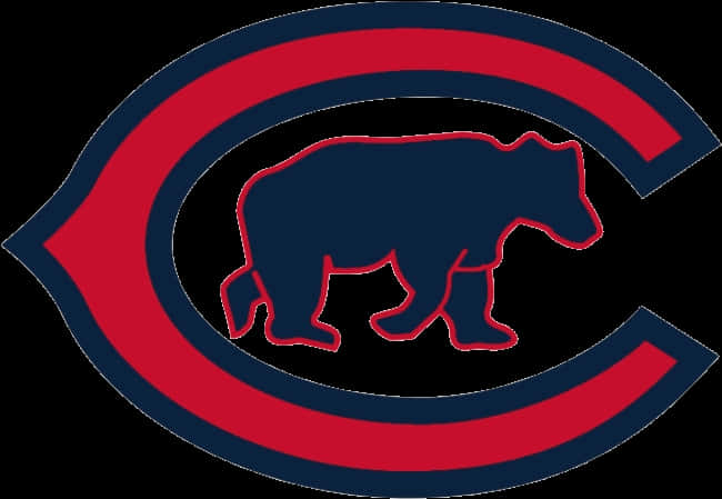 Chicago Cubs Logowith Bear Silhouette PNG image