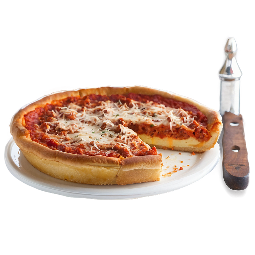 Chicago Deep Dish Pizza Png Iff40 PNG image