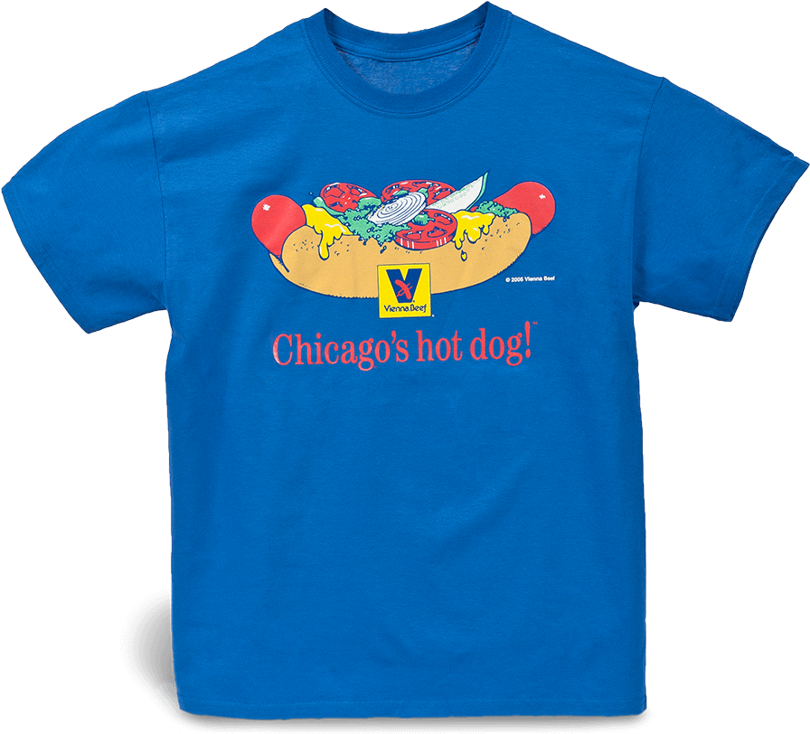 Chicago Hot Dog Graphic T Shirt PNG image