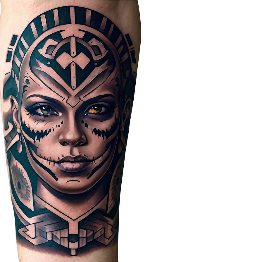 Chicano Sleeve Tattoo Png Gbu PNG image