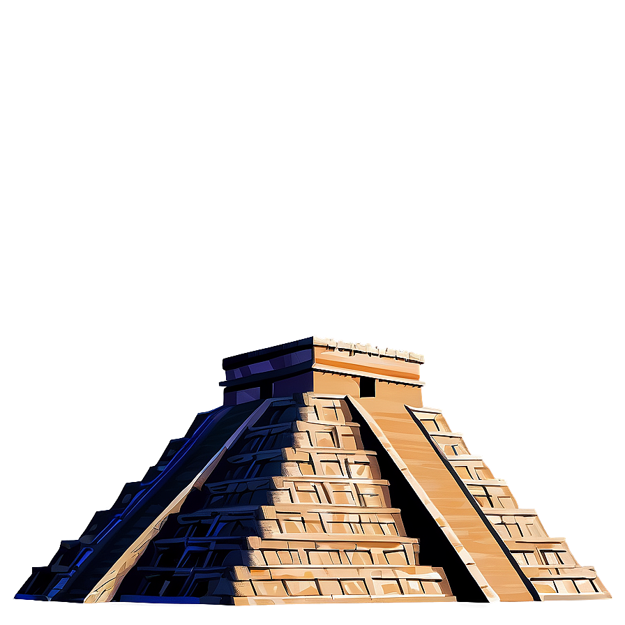 Chichen Itza Night Sky Png 06252024 PNG image