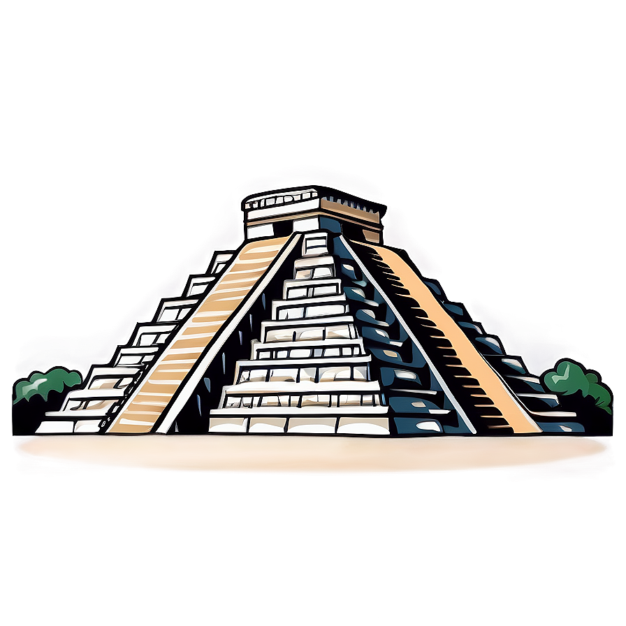 Chichen Itza Travel Poster Png Kmu14 PNG image