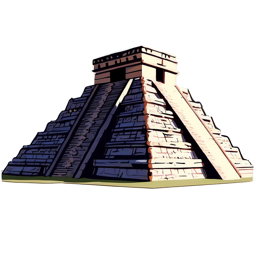 Chichen Itza Vintage Postcard Png 95 PNG image