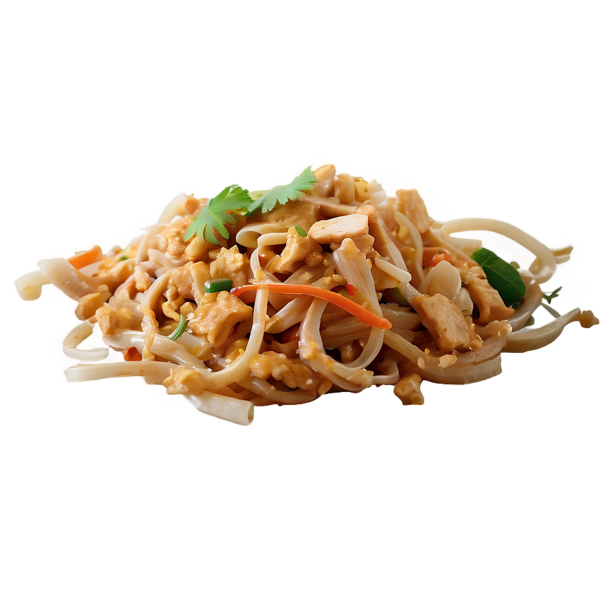 Chicken Pad Thai Cooking Png 06252024 PNG image