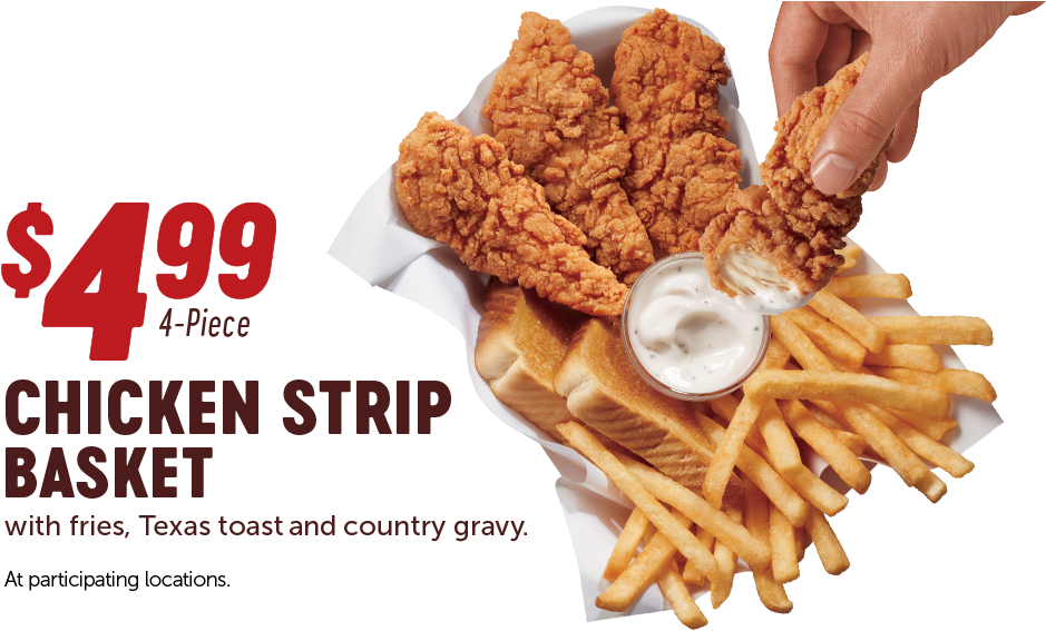 Chicken Strip Basket Meal Deal PNG image