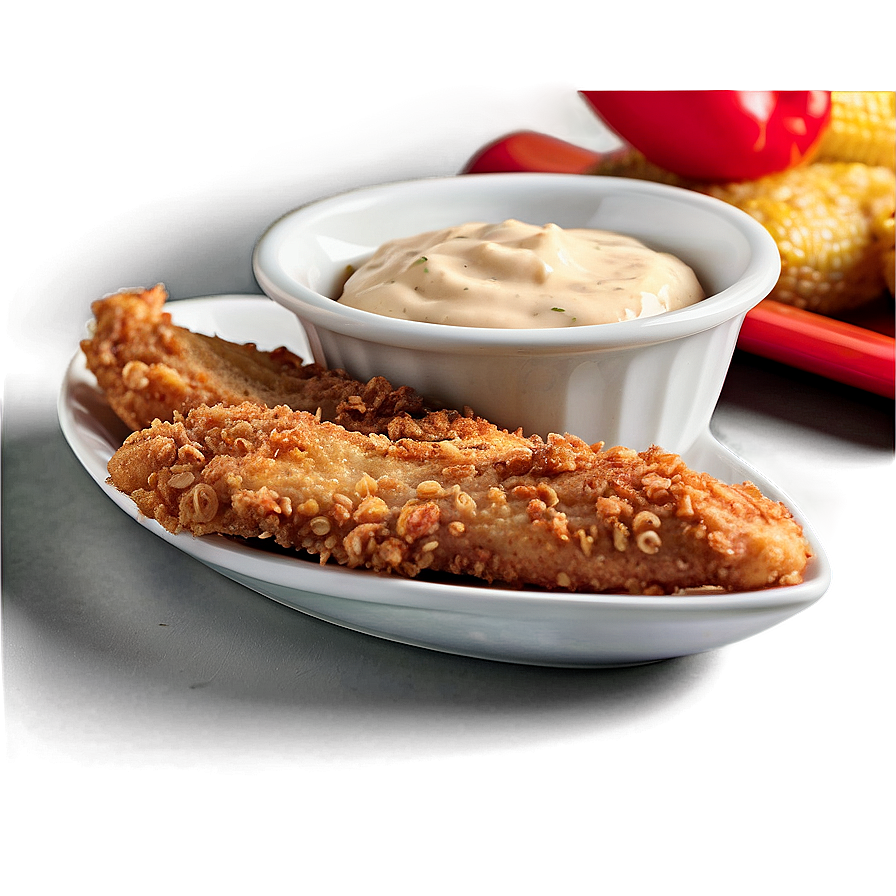 Chicken Tenders With Dip Png Vtj74 PNG image