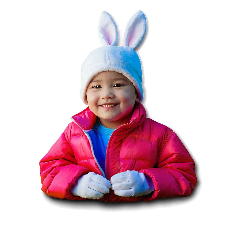 Child Bunny Hat Art Png 06272024 PNG image