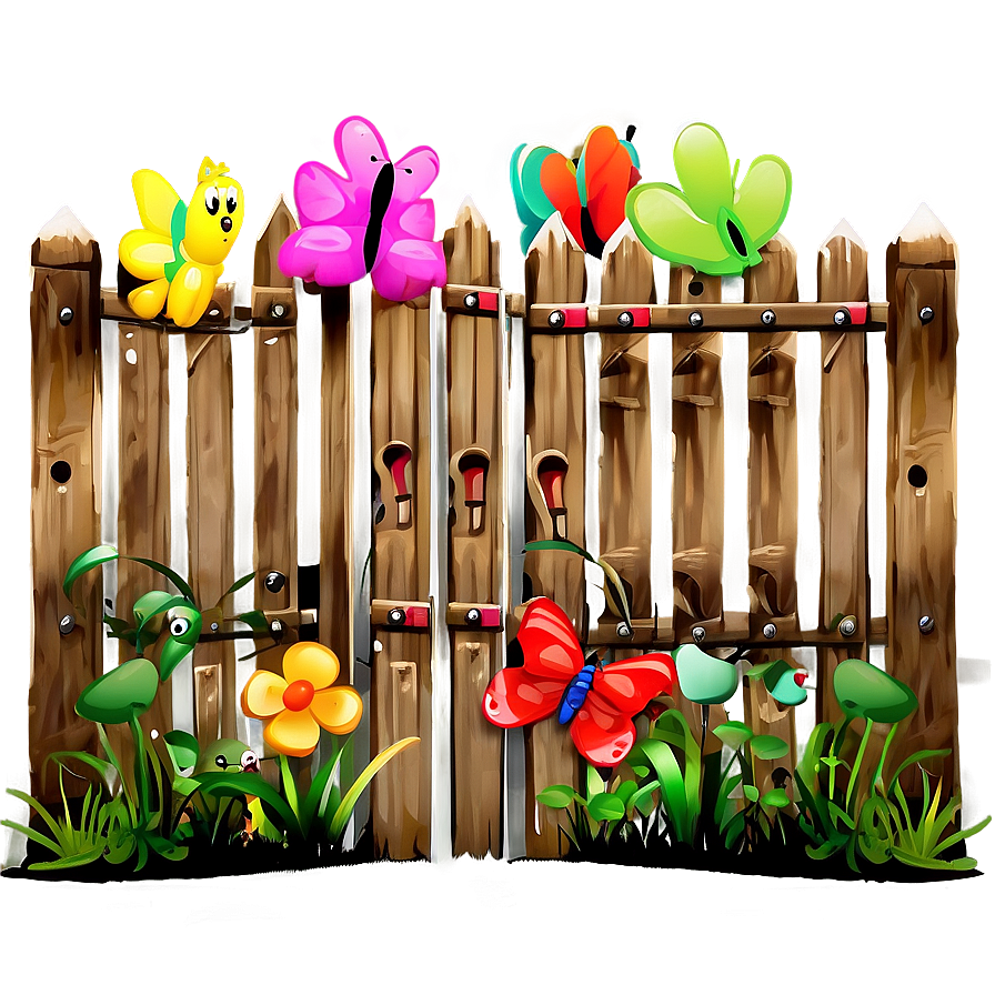 Child-friendly Garden Gate Png 05242024 PNG image