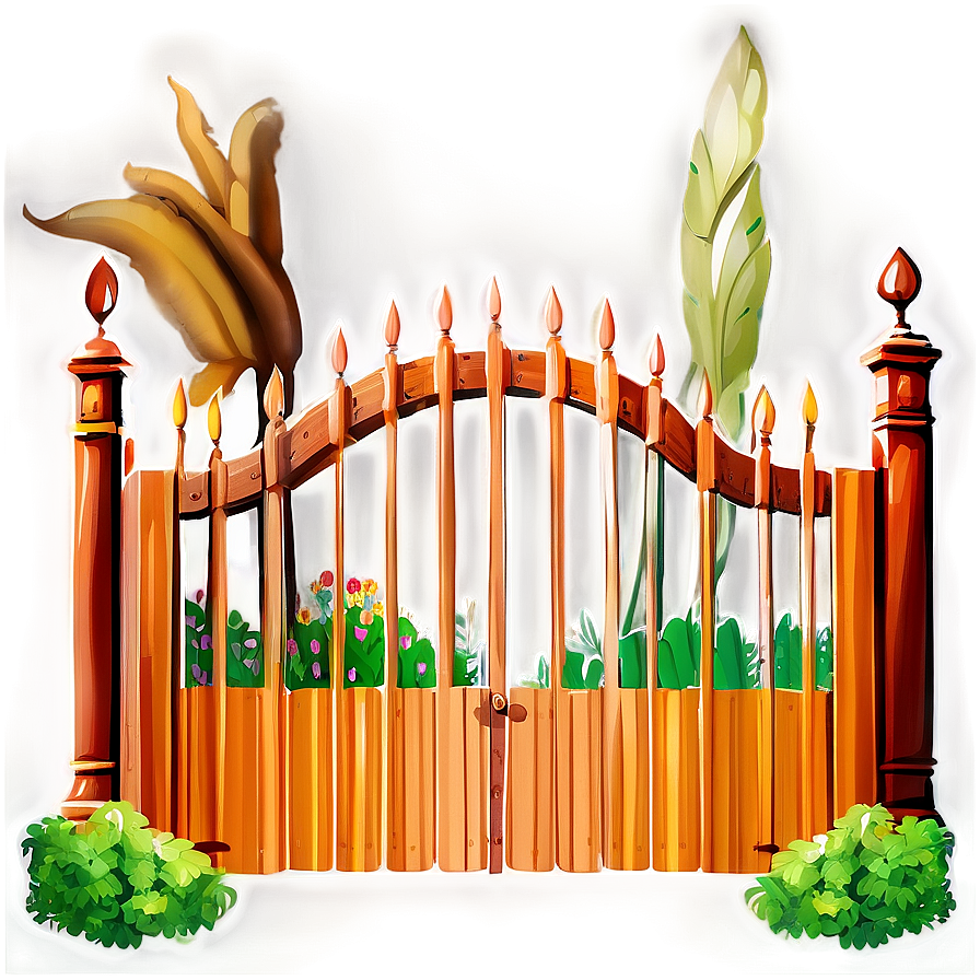 Child-friendly Garden Gate Png Hqf38 PNG image