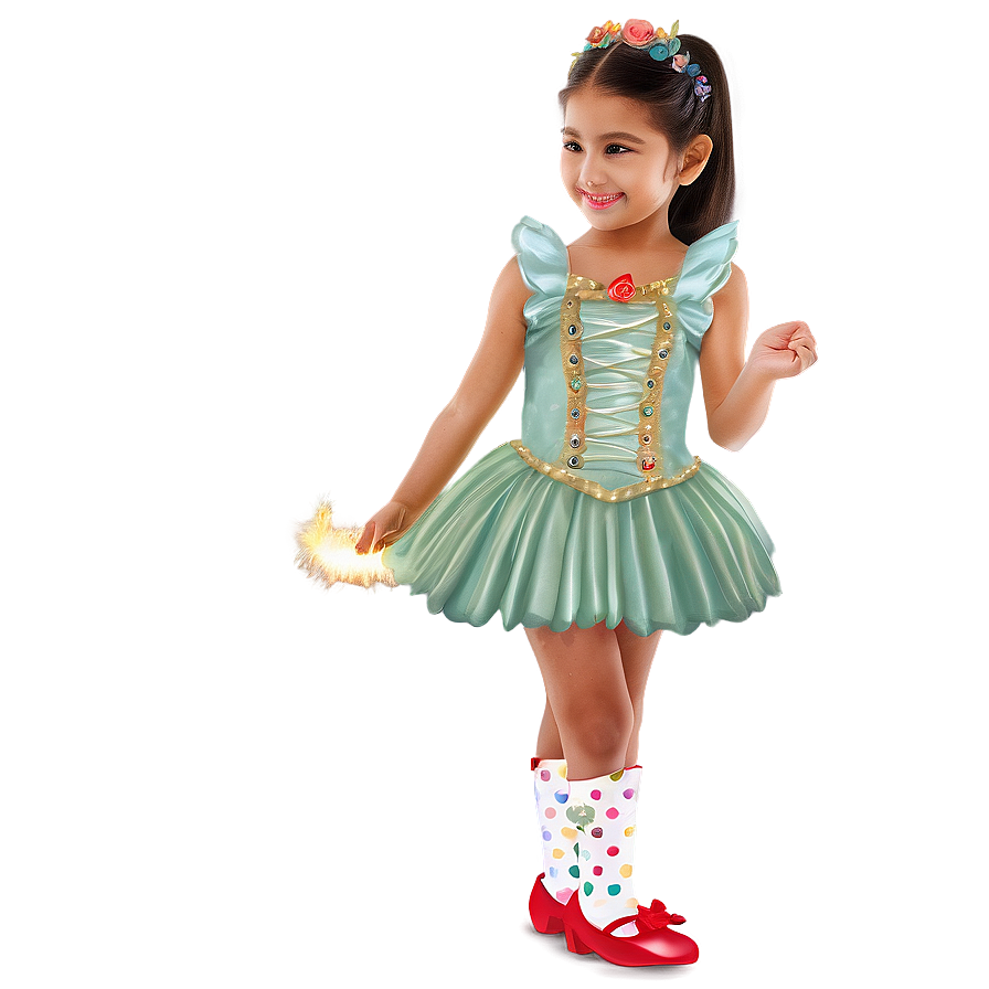 Child In Fairy Tale Dress Png Wfs36 PNG image