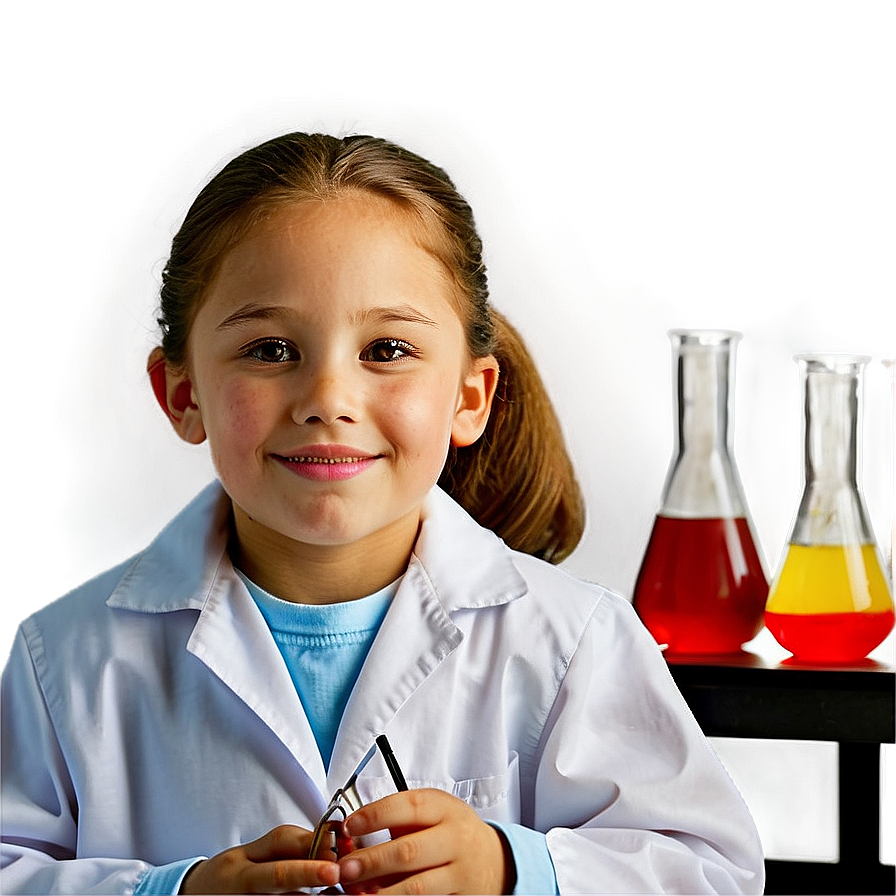 Child In Science Lab Png 05242024 PNG image