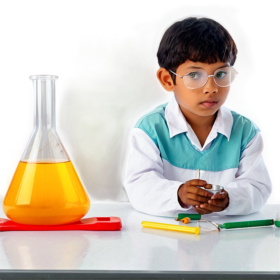 Child In Science Lab Png 52 PNG image