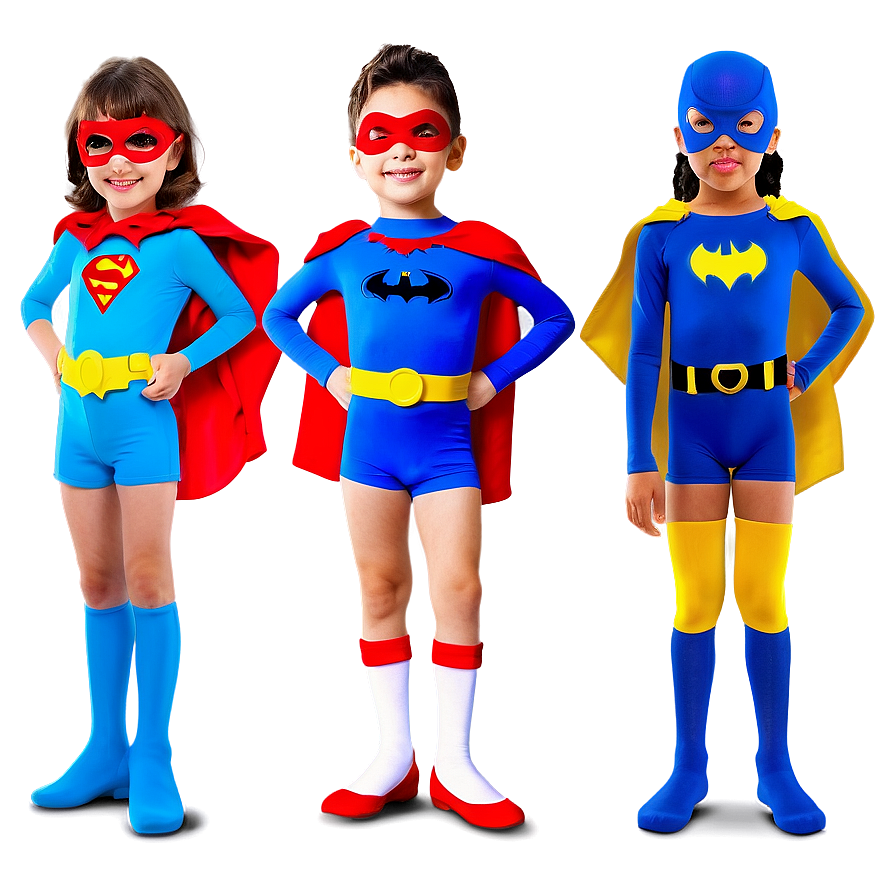 Child In Superhero Costume Png 05242024 PNG image