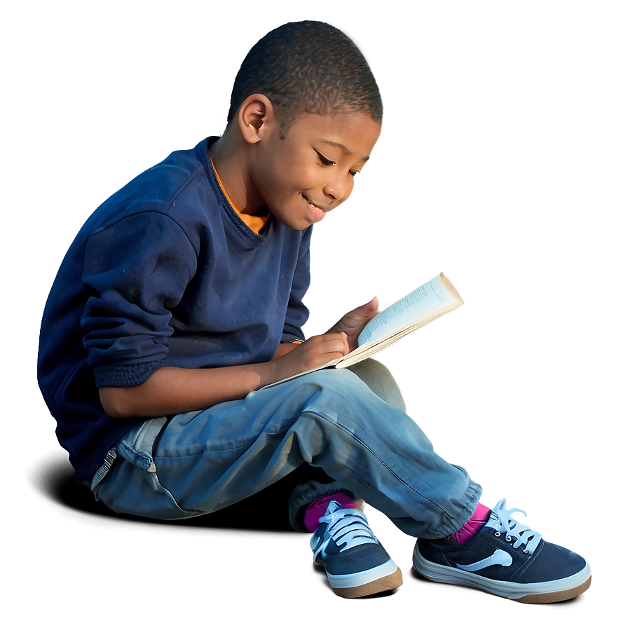 Child Reading Book Png 30 PNG image