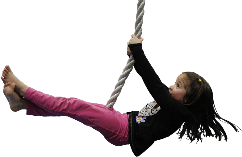 Child Rope Climbing Adventure PNG image