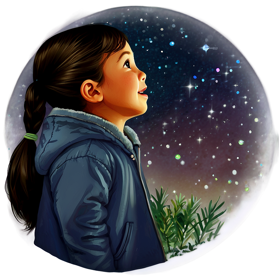 Child Watching Stars Png Wgb79 PNG image