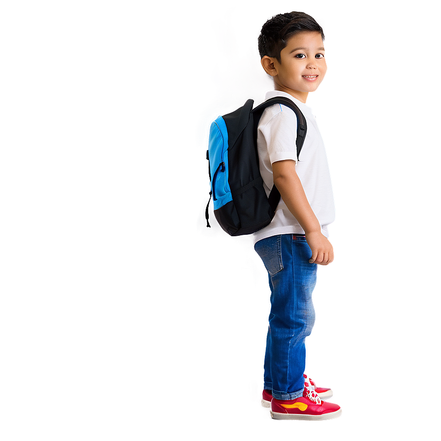 Child With Backpack Png 05242024 PNG image