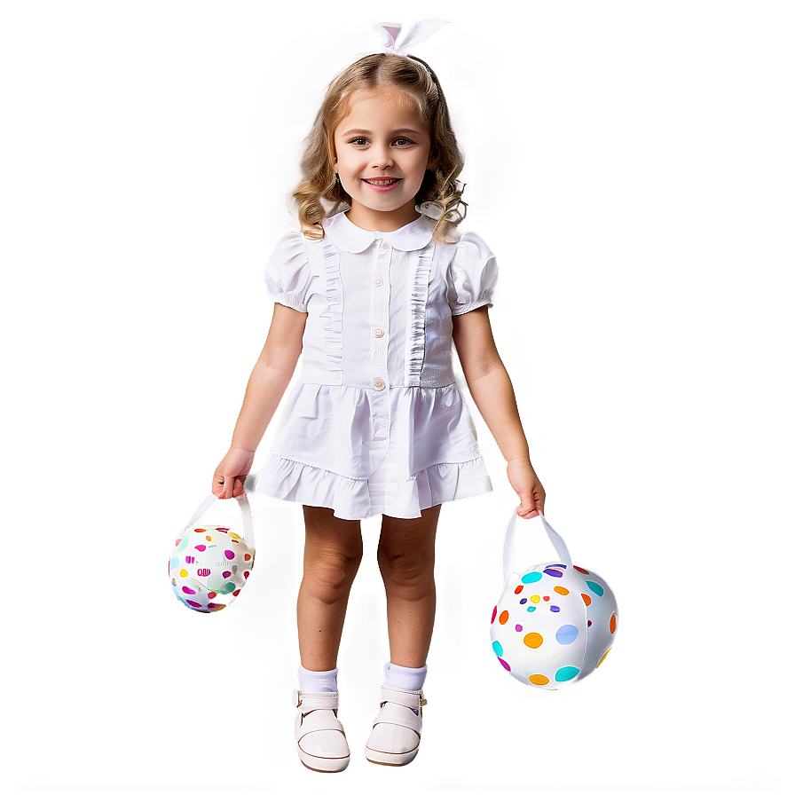 Child With Easter Eggs Png 60 PNG image