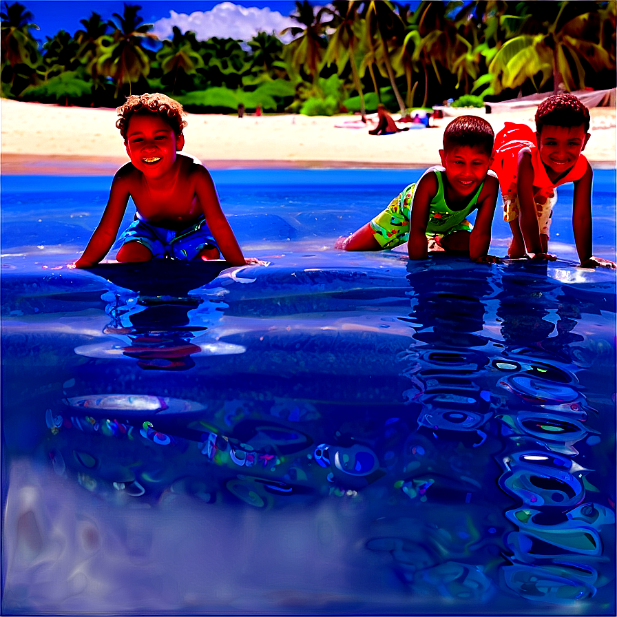 Children At Beach Png Plx PNG image