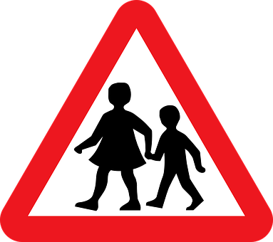 Children Crossing Sign PNG image