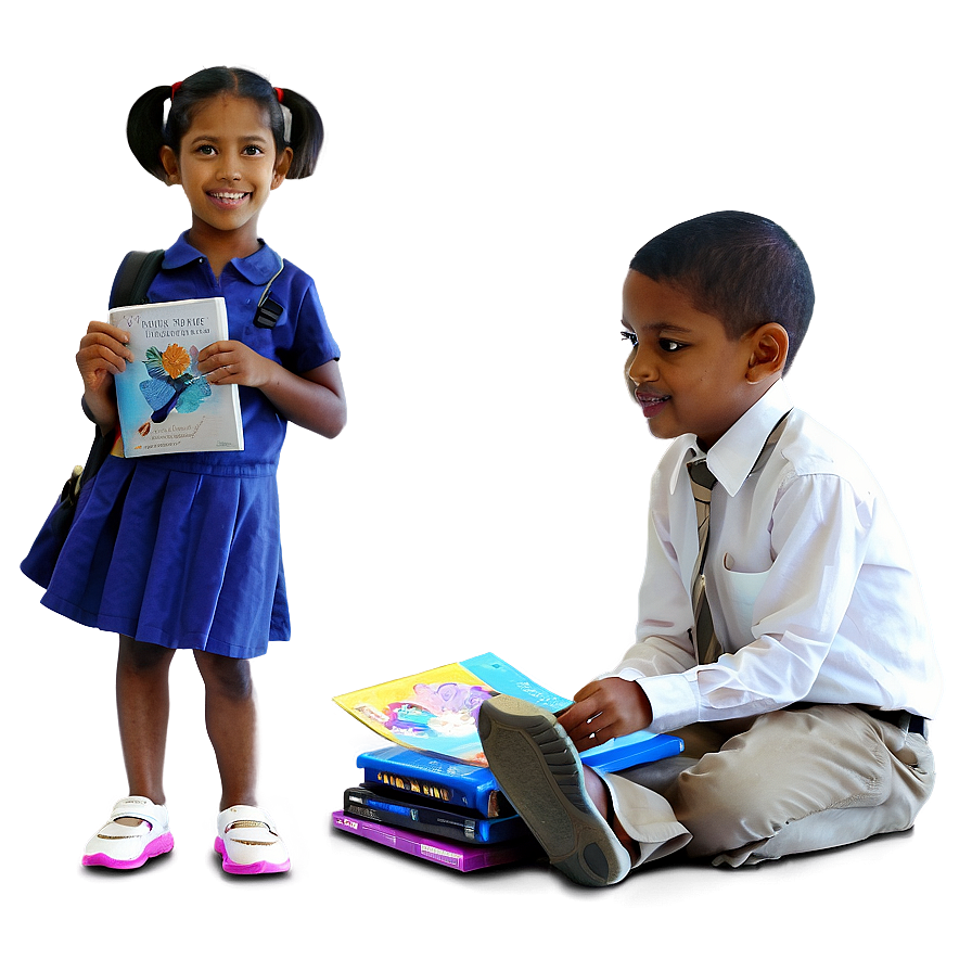 Children In Library Png 96 PNG image