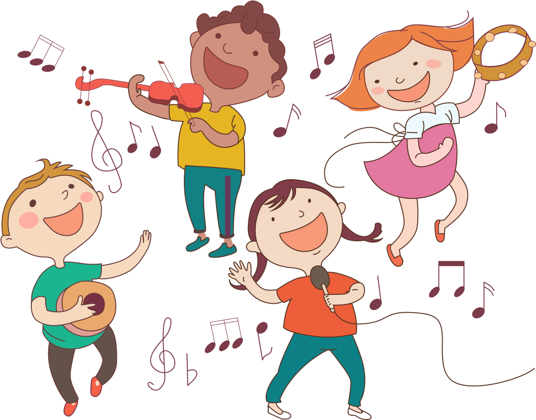 Children_ Musical_ Instruments_ Cartoon PNG image