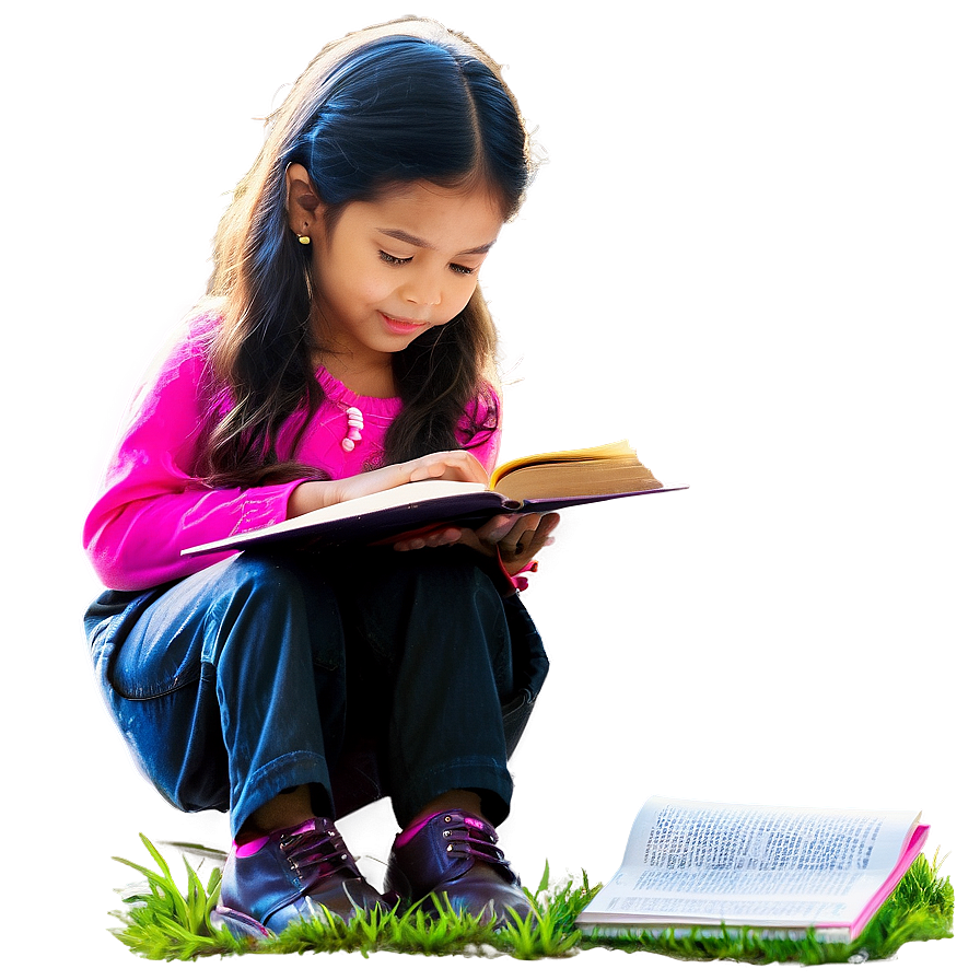 Children Reading Books Png Tho PNG image