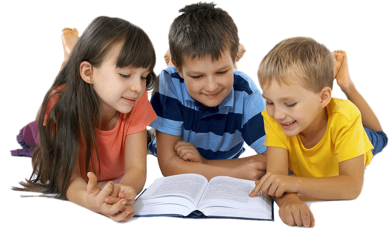 Children Reading Together.png PNG image