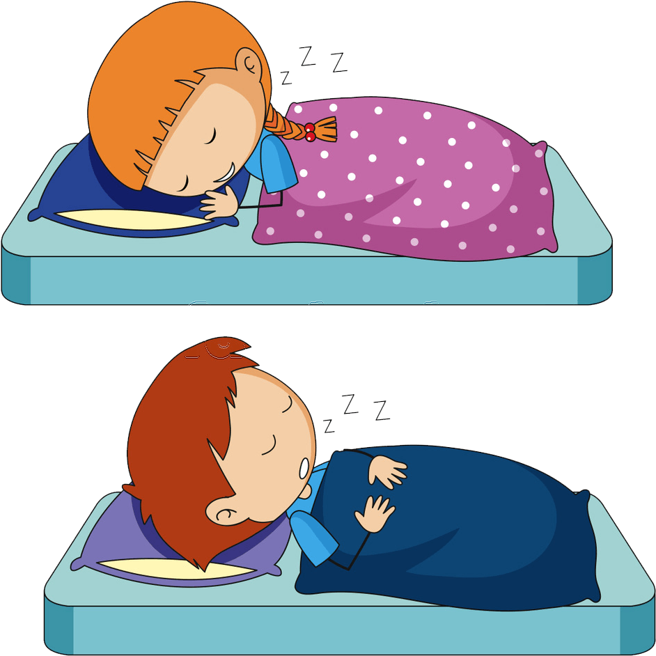 Children Sleeping Clipart PNG image