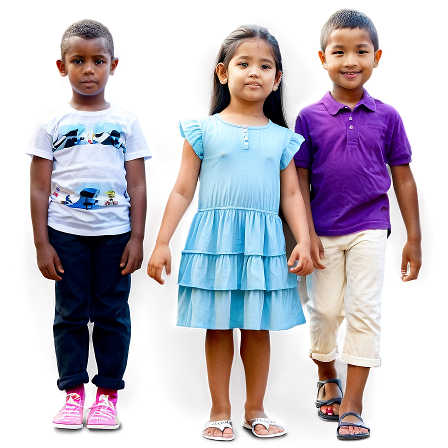 Children Standing Together Png Vam PNG image