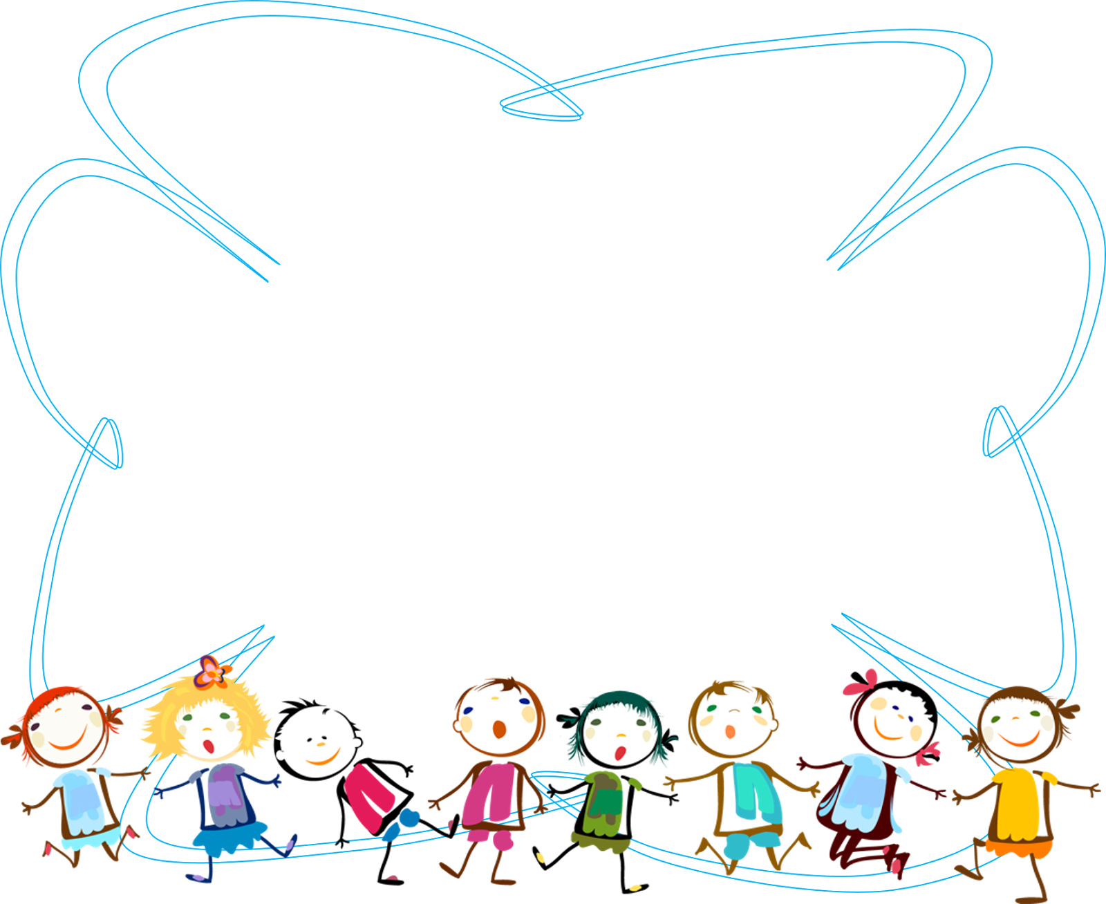 Childrens Doodle Frame PNG image