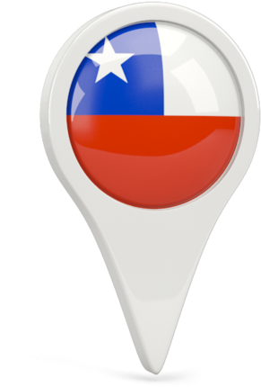 Chilean Flag Map Pin PNG image