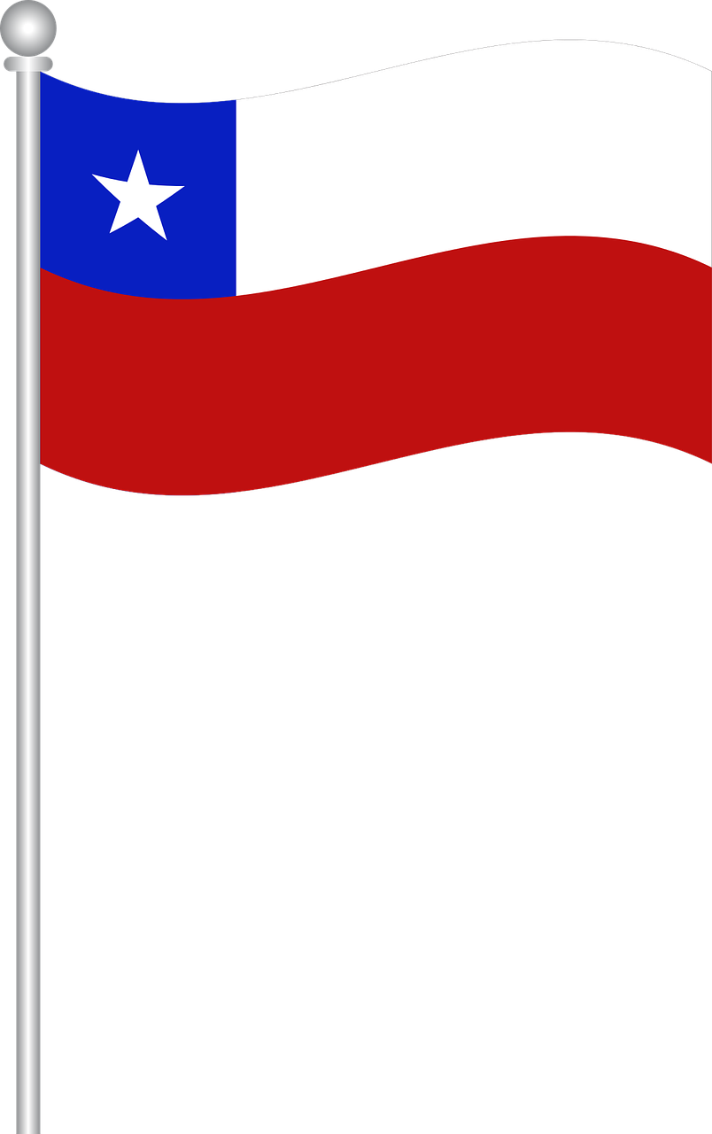 Chilean National Flag Waving PNG image