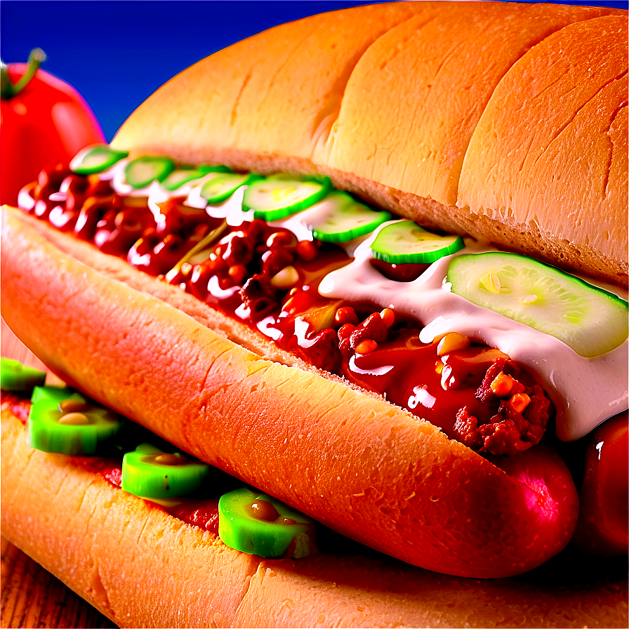 Chili Dog Addiction Png 06132024 PNG image