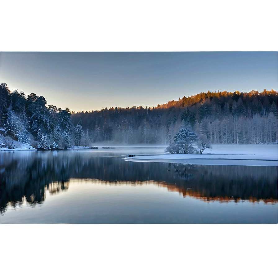 Chilled Winter Lake Png Myi26 PNG image