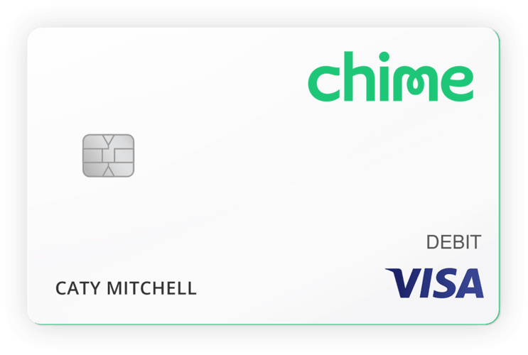 Chime Visa Debit Card PNG image