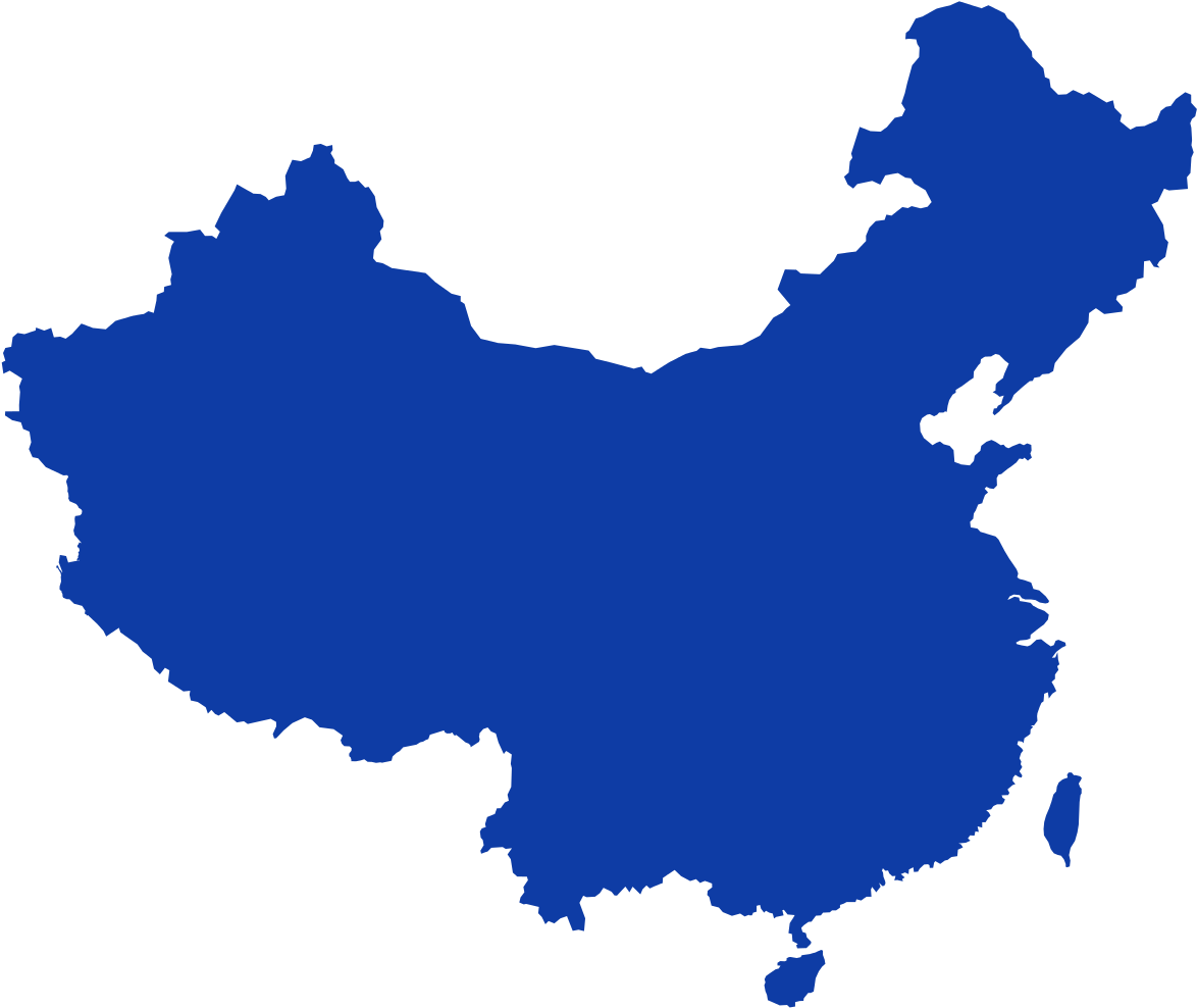 China Map Silhouette PNG image