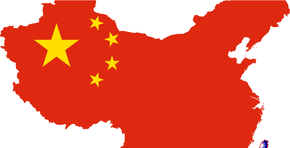 China Mapwith Flag Overlay PNG image