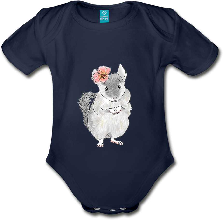 Chinchilla Graphic Onesie PNG image