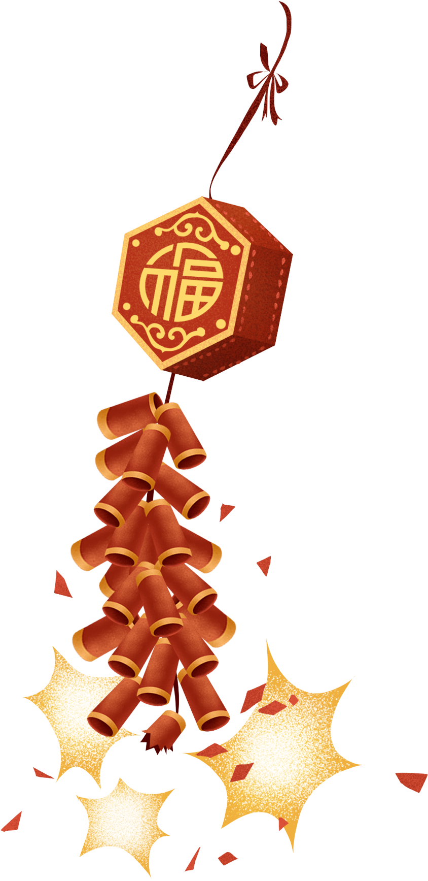 Chinese Firecracker Illustration PNG image