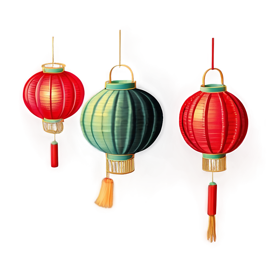 Chinese Lantern Garden Png 50 PNG image