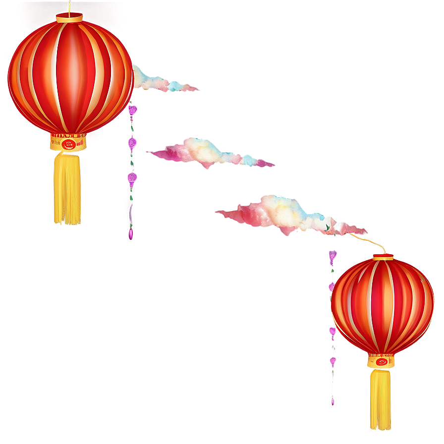 Chinese Lantern In Sky Png 06262024 PNG image