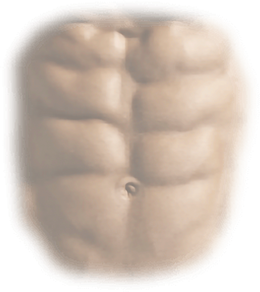 Chiseled Abs Close Up PNG image